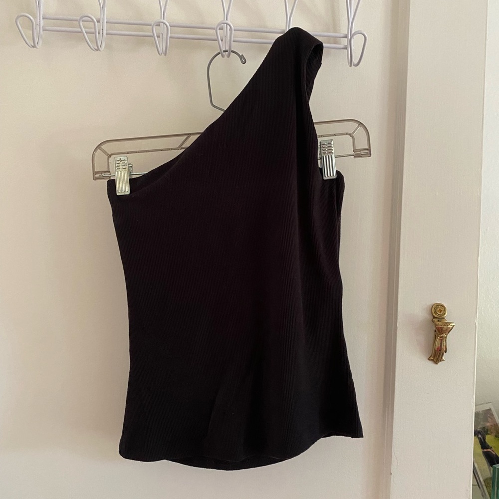 Illa Illa One Shoulder Ribbed Tank